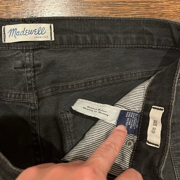 Madewell Dark Wash Skinny Jeans Stretch Denim 29 - Picture 2 of 3